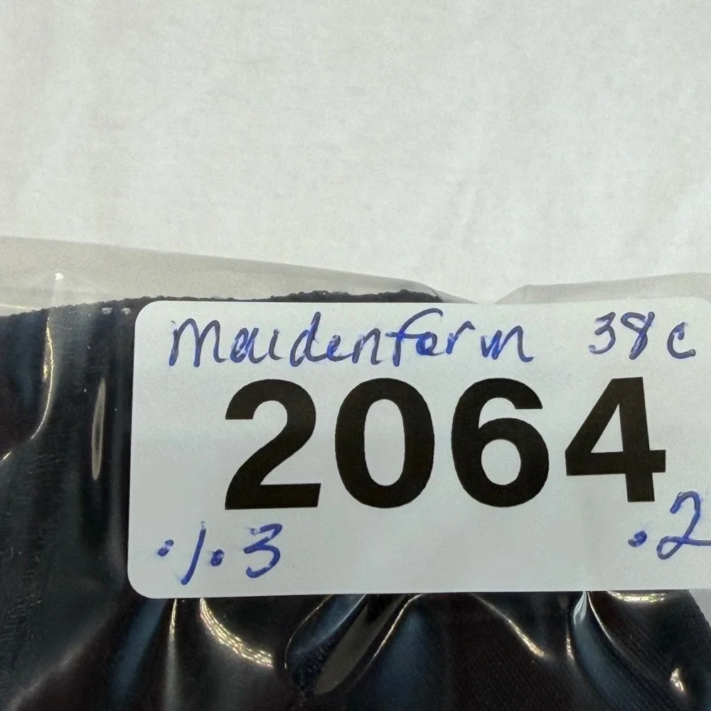 Maidenform Underwire T-Shirt Bra 38C Black Lace Back Comfort Everyday DM7986